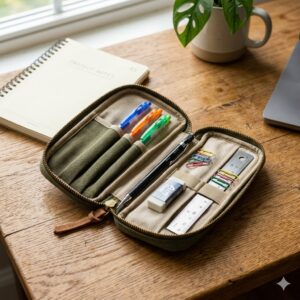 Multi-Compartment Pencil Pouch