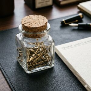 Vintage Brass Paper Clip Set